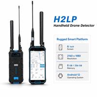 Détecteur UAV portable H2LP, portée de détection 1-3 km, fréquence de détection 100 MHz-6 GHz, batterie 8000 mAh, 3-4 h de vol, 10