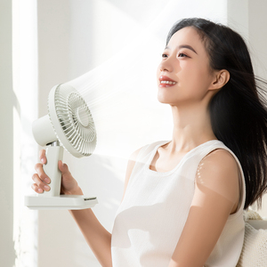 Ventilateur portable rechargeable 3600 mAh avec minuterie intelligente, oscillation automatique, pliable, aromathérapie et lumière d'ambiance LED 4-en-1 pour l'extérieur - Product Image 3