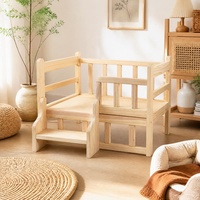 Lit pour chien en bois personnalisé avec cadre en pin, coussin en tissu respirant et chaud, amovible et lavable, options de logo, pour petit chien, utilisation en intérieur