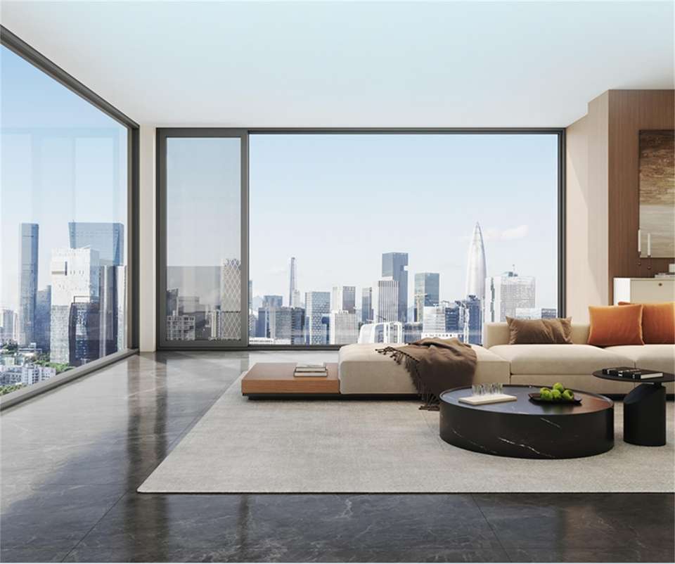 New Impact-resistant Floor Landscape Window, Double Tempered Glass ...