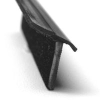 Xinhong XHQC-EPDM+flocking Bande d'étanchéité pour canal de vitre automobile en EPDM floqué, profil en U, guide de canal de fenêtre résistant aux intempéries