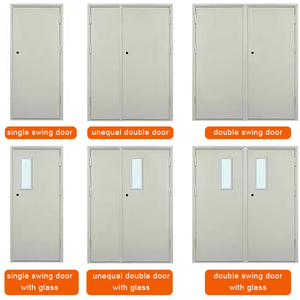 Bâtiment commercial américain standard Hôtel Porte en métal ignifuge Portes d'entrée en acier - Product Image 4