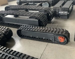 Véhicule-citerne en caoutchouc 2t Châssis de chenille en caoutchouc Kits de chenilles en caoutchouc Châssis à chenilles 50kg Kit de voiture RC électrique bricolage - Product Image 1