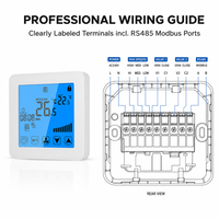 Control Remoto para Sistema HVAC HY08AC, Termostato WiFi para Aire Acondicionado, Ventilador y Bobina