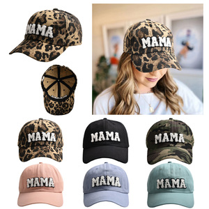 Chapeau de Baseball Vintage à motif léopard pour maman et moi, avec broderies, pour cadeau de fête des mères - Product Image 5