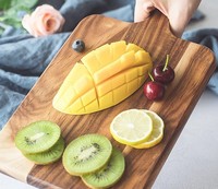 Planche à découper en bois naturel, ustensile de cuisine en bois massif, planche à découper de qualité alimentaire pour restaurant professionnel, vente en gros