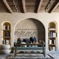 Usine personnalisée haute couture hommes magasin présentoir magasin de vêtements design d'intérieur