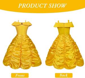 Robe de Déguisement <span class=keywords><strong>Princesse</strong></span> Belle pour Petite Fille, Tenue de Fête pour Enfants - Product Image 3