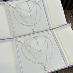 Hot Selling French Style <b>Fine</b> <b>Jewelry</b> <b>Sets</b> for Women Versatile Light Luxury Design Natural Pearl Necklace Small Fragrance - Product Image 4