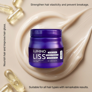 Meilleur extrait de collagène Crème pour cheveux lisses Coiffage puissant Maintient les pointes fourchues Nourrissant Produits pour cheveux secs et bouclés - Product Image 2