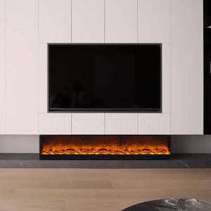 <span class=keywords><strong>Chimenea</strong></span> Eléctrica MEISU.CH con Llama Artificial, Función de Calefacción, Diseño Moderno de 72 Pulgadas, Sonido de Chispas, Chimeneas Eléctricas LED 3D Elegantes - Product Image 1