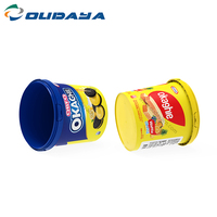 PP inyección 350g 400g plástico galleta contenedor tambor mantequilla Tina comida cubo IML contenedor y tapa