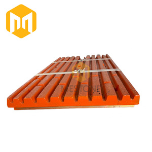 Mestone C150 concasseur à mâchoires pièces d'usure plaque à mâchoire mobile <span class=keywords><strong>fixe</strong></span> concasseur de roche coulée acier à haute teneur en manganèse 1 pièce <span class=keywords><strong>prix</strong></span> d'usine - Product Image 1