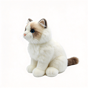Juguetes de Peluche de Gato de Pelo Largo y Suave, Adorables Juguetes de Peluche de Gato Ragdoll Personalizados, Juguete de Peluche de Gato Realista - Product Image 4