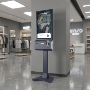 Quiosco de Autopago Futurista, Terminal de Pago Automatizado Eficiente con Lector de Código de Barras para Restaurantes de Comida Rápida y Cafés en Interiores - Product Image 3