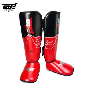 Espinilleras de boxeo personalizadas de fábrica Muay Thai Training MMA Fighting Instep Leg Protector de equipo de protección