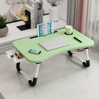 Table pour ordinateur portable 60x40cm pour lit, pliable, table d'étude pour étudiants en dortoir