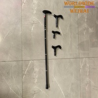 Bâtons de randonnée télescopiques légers en fibre de carbone carrée avec poignées en liège pour le trail