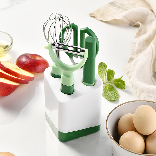 2026 6pcs Stainless Steel Kitchen Tools Set Kitchen Gadgets Set Kitchen Accessories Smart Gadgets with Holder