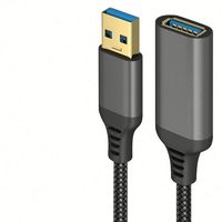 Accessoires de téléphone portable 3M usb 3.0 femelle à usb mâle câbles d'extension pour ordinateur téléphone portable ordinateur portable tablette