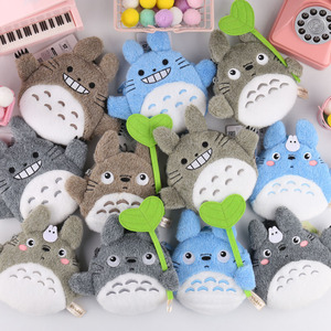Porte-monnaie en peluche mignon, porte-cartes, pendentif, décoration, inspiré de l'anime <span class=keywords><strong>Totoro</strong></span> de Hayao Miyazaki, avec le bus chat elfe blanc qui chante et qui se balade dans la poussière - Product Image 1