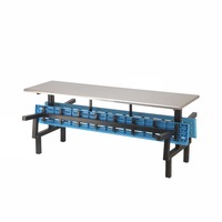 Table de cantine scolaire pliable sur mesure, design moderne, mobilier commercial OEM pour la cour de réception universitaire