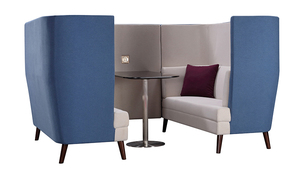 Mở Văn Phòng Với Bàn Thương Mại <span class=keywords><strong>Arc</strong></span> Với Socket Văn Phòng Hội Nghị Sofa Cabin Booth - Product Image 6