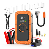 Démarreur numérique multifonction portable rechargeable sans fil avec compresseur d'air 150 psi pour gonflage des pneus de voiture