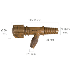 Rubinetto in plastica per fusti numero 0 per 50 litri - Product Image 1