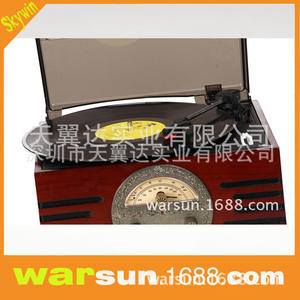 Tocadiscos Retroline de Madera Maciza con Reproductor de MP3, Radio FM/AM y Bluetooth Opcional para Uso Doméstico - Product Image 2