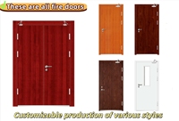 Portes coupe-feu personnalisées pour écoles et bâtiments de bureaux, fabriquées en usine, avec certification de sécurité.