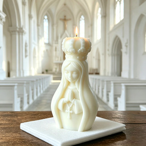 Vela Aromática con Diseño de Niña Coronada, Decoración para el Hogar, Regalo Festivo, Recuerdo, Vela de Cera - Product Image 2