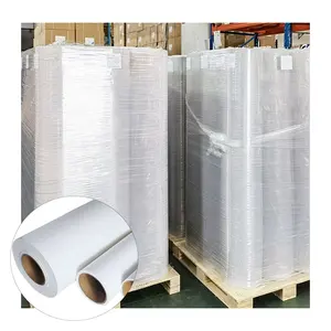 Commercio all'ingrosso a velocità di trasferimento carta da stampa a sublimazione papel 100gsm per tessuto in poliestere