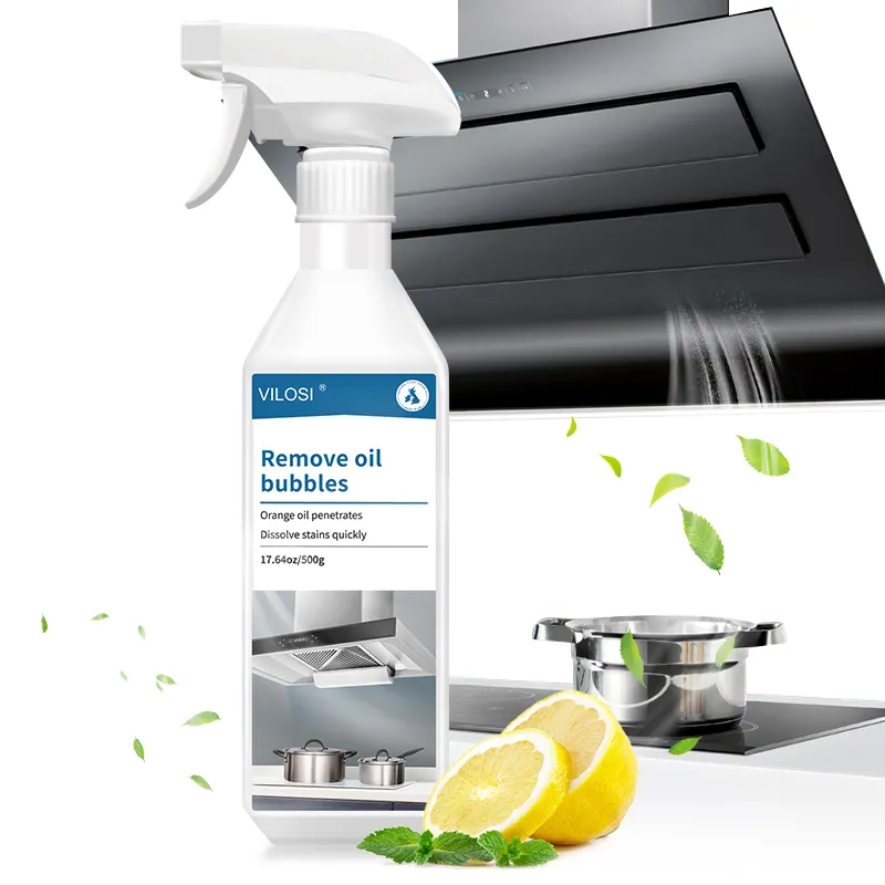 500ml detergente liquido per la rimozione del grasso forte rimuovere il grasso d'olio spray per la pulizia della cappa da cucina