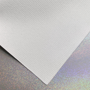 Tissu synthétique irisé à paillettes réfléchissantes au laser arc-en-ciel météore holographique Faux cuir pour sacs personnalisés Textile 0.7mm - Product Image 3