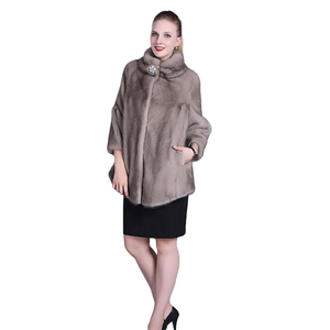 Cappotto in Pelliccia di <span class=keywords><strong>Visone</strong></span> dal Mercato all'Ingrosso Cinese, Nuovo Design - Product Image 1