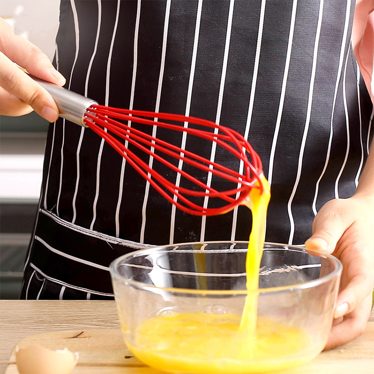 Cooking Kitchen Tools 3 Packs Silicone Egg Whisk Manual Egg Beater Kitchen Cooking Tool Set