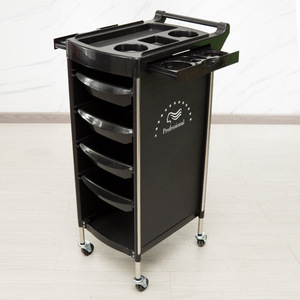 Modern Design Black Barber Trolley Stainless Steel Trolley Manicure - Product Image 2