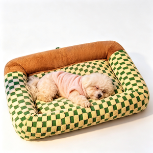Checkerboard Square <b>Nest</b> Soft Large Pet <b>Bed</b> Deep Sleep Cat <b>Nest</b> Dog <b>Nest</b> Winter Warm Pet Pad Cross Border - Product Image 3