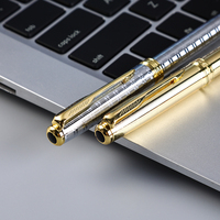 Stylo métallique haut de gamme avec logo personnalisé, cadeau d'affaires de luxe pour hôtel VIP, largeur d'écriture 1,0 mm