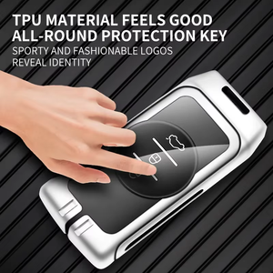 เคสกุญแจรีโมตรถยนต์ทำจากสังกะสีผสมสำหรับเฌอรี่ Tiggo7 5xplus เคสป้องกัน3X กระเป๋าพวงกุญแจอุปกรณ์ตกแต่งภายในแบบไร้กุญแจ - Product Image 2
