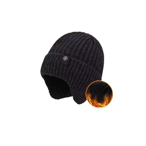 Set Beanie & syal rajutan komputer bulu akrilik uniseks musim dingin kustom dengan pola yang dapat disesuaikan - Product Image 2
