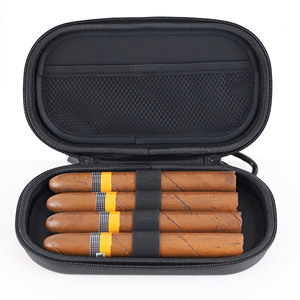 2026 Custom Logo Cigar Humidors <b>Box</b> Carrying Luxury Portable Travel Cigar Cases - Product Image 2