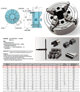 Mandrin auto-centrant à 3 mors Sanou K11-80 avec composant central à engrenages pour machines de fraisage, perçage et tournage - Garantie de 6 mois - Product Image 6