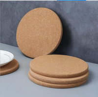 Tapis de Table rond en liège réutilisable, protection de Surface de 4 "x 4", dessous de verre, qualité supérieure