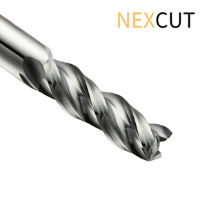 Herramienta de corte CNC 60HRC con revestimiento brillante de 3 flautas de carburo sólido NEX AS45 Taiwán para aluminio - Product Image 6