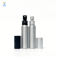 Flacon pulvérisateur de parfum cylindrique en aluminium 25*95mm 30ml avec pompe laquée, personnalisable par sérigraphie/estampage à chaud/pulvérisation fine