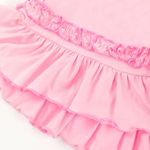 Set di Abbigliamento per Bambine in Cotone Personalizzato, Bellissimi Completi <span class=keywords><strong>Rosa</strong></span>, Set con Gonna e <span class=keywords><strong>Pantaloni</strong></span> con Cartoni Animati, Vendita all'Ingrosso - Product Image 6