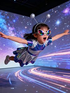 <span class=keywords><strong>Costume</strong></span> da Robot AI Alieno per Bambine, Set in Spandex per Cosplay, Halloween, Giochi di Ruolo e Spettacoli - Product Image 4