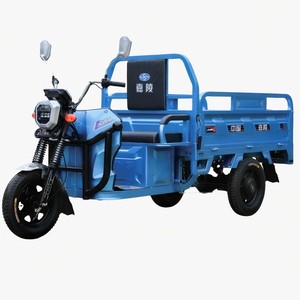 Tricycles électriques de cargaison ouverte bleue de 48V/60V 800W 3 roues avec la capacité de 400-500 kg pour le <span class=keywords><strong>transport</strong></span> - Product Image 1